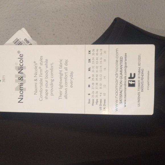 Naomi And Nicole Women's Black Torsette Shapewear Bodysuit Size XL - Picture 4 of 8